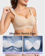 Soutien-gorge de sport sans armature antichoc pour poitrines généreuses
