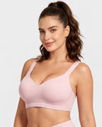 Soutien-gorge de sport sans armature antichoc pour poitrines généreuses