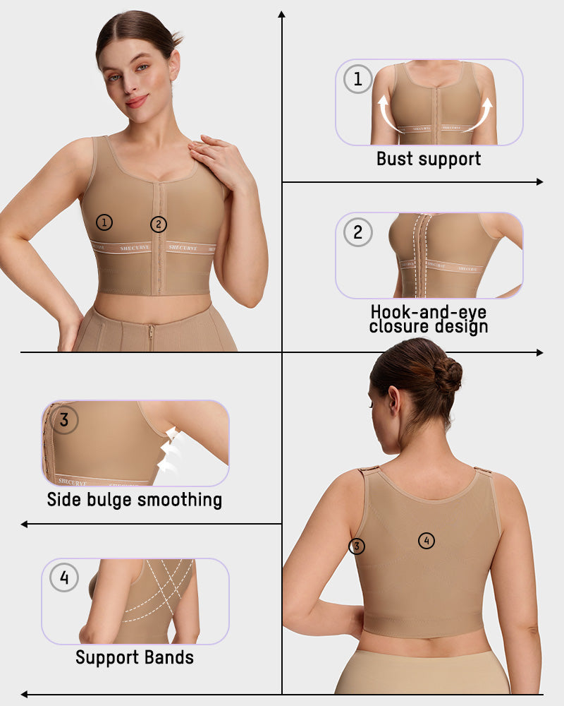 Gilet sculptant de maintien sans manches, correcteur de posture