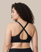 Soutien-gorge souple sans armatures à couverture complète et bord festonné