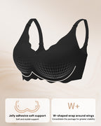 Soutien-gorge souple sans armatures à couverture complète et bord festonné