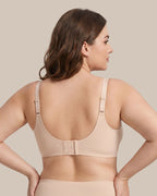 Soutien-gorge souple sans armatures à couverture complète et bord festonné