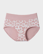 Lot de 6 culottes taille haute en coton doux imprimé cœurs