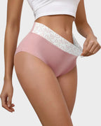 Lot de 6 culottes taille haute en coton doux imprimé cœurs