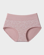 Lot de 6 culottes taille haute en coton doux imprimé cœurs