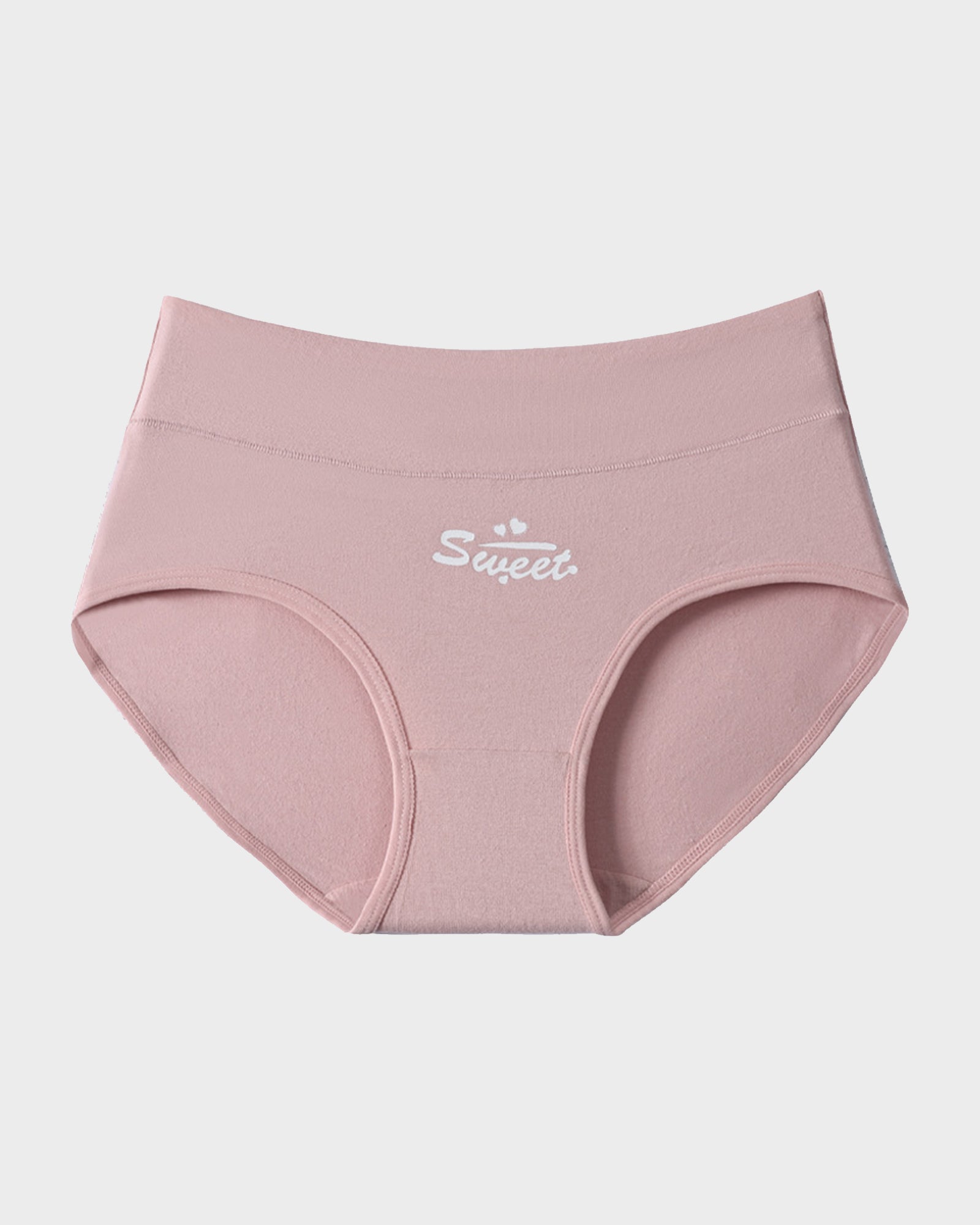 Lot de 6 culottes taille haute en coton doux imprimé cœurs