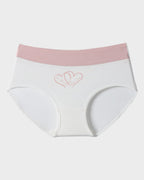 Lot de 6 culottes taille haute en coton doux imprimé cœurs
