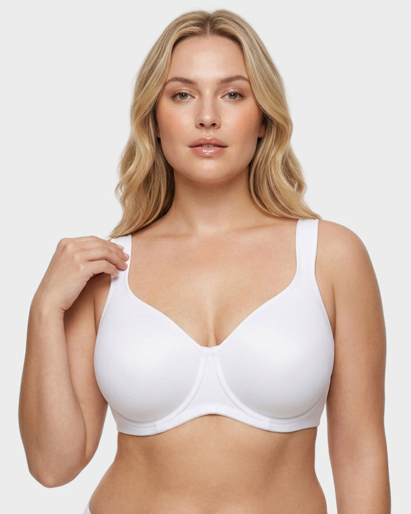 Soft Plus Size Full Coverage Unlined Minimizer Bra