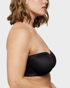 Soutien-gorge balconnet armaturé en tulle sans bretelles