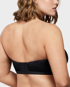 Soutien-gorge balconnet armaturé en tulle sans bretelles