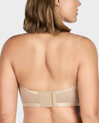 Soutien-gorge balconnet armaturé en tulle sans bretelles