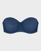 Soutien-gorge balconnet armaturé en tulle sans bretelles