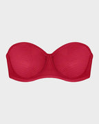 Soutien-gorge balconnet armaturé en tulle sans bretelles