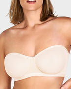 Soutien-gorge balconnet armaturé en tulle sans bretelles
