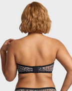 Soutien-gorge balconnet armaturé en tulle sans bretelles