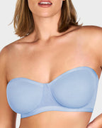 Soutien-gorge balconnet armaturé en tulle sans bretelles