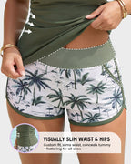 Tankini-Set mit Bauchkontrolle und Raffungen