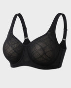 Soutien-gorge confort jacquard maille ultra léger couvrant intégralement la poitrine