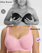 Soutien-gorge confort jacquard maille ultra léger couvrant intégralement la poitrine