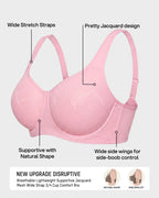 Soutien-gorge confort jacquard maille ultra léger couvrant intégralement la poitrine