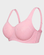 Soutien-gorge confort jacquard maille ultra léger couvrant intégralement la poitrine