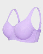 Soutien-gorge confort jacquard maille ultra léger couvrant intégralement la poitrine