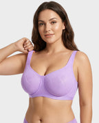 Soutien-gorge confort jacquard maille ultra léger couvrant intégralement la poitrine