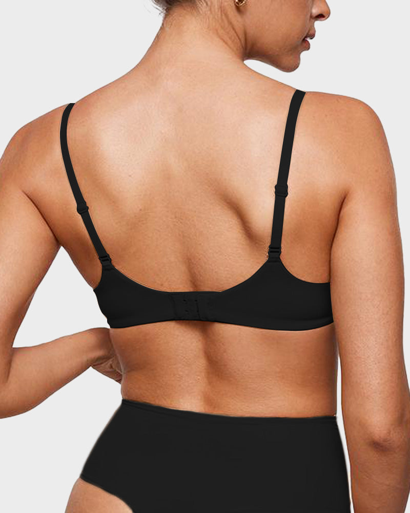 Soutien-gorge balconnet plongeant non doublé avec armatures