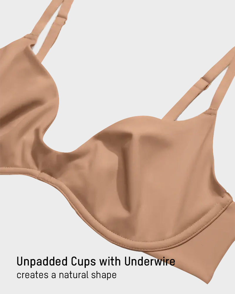 Soutien-gorge balconnet plongeant non doublé avec armatures