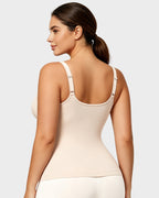 Caraco sculptant à col en V avec soutien-gorge intégré
