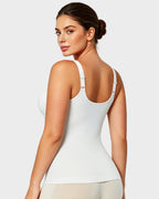 Caraco sculptant à col en V avec soutien-gorge intégré
