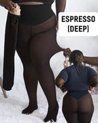 One-Seam & 4 Shades Fleece Lined Tights