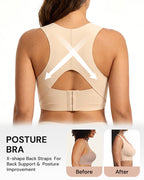 Soutien-gorge de maintien sans armatures avec fermeture à l'avant pour un confort au quotidien