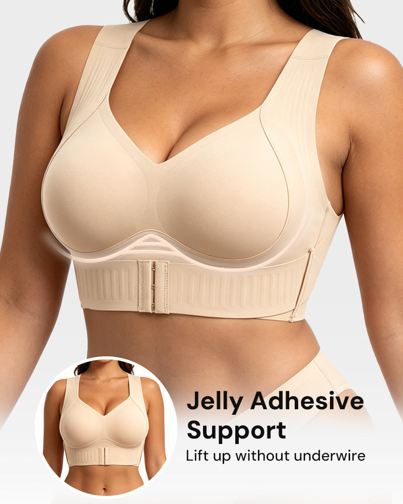 Soutien-gorge de maintien sans armatures avec fermeture à l'avant pour un confort au quotidien