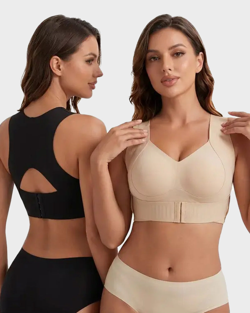 Soutien-gorge de maintien sans armatures avec fermeture à l'avant pour un confort au quotidien