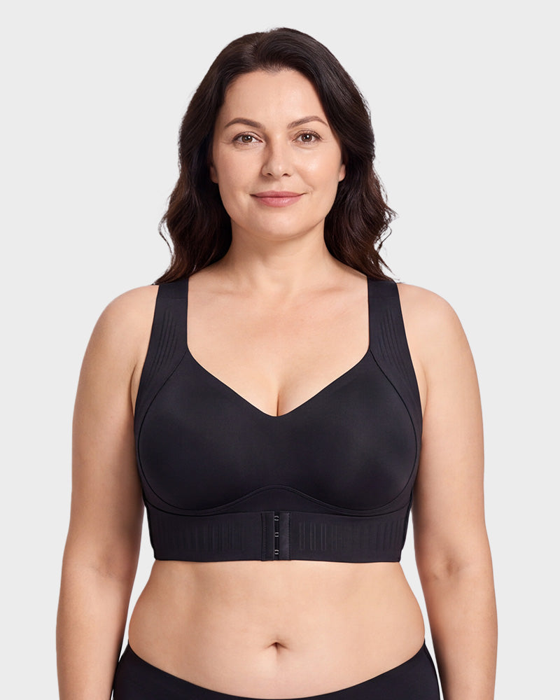 Soutien-gorge de maintien sans armatures avec fermeture à l'avant pour un confort au quotidien