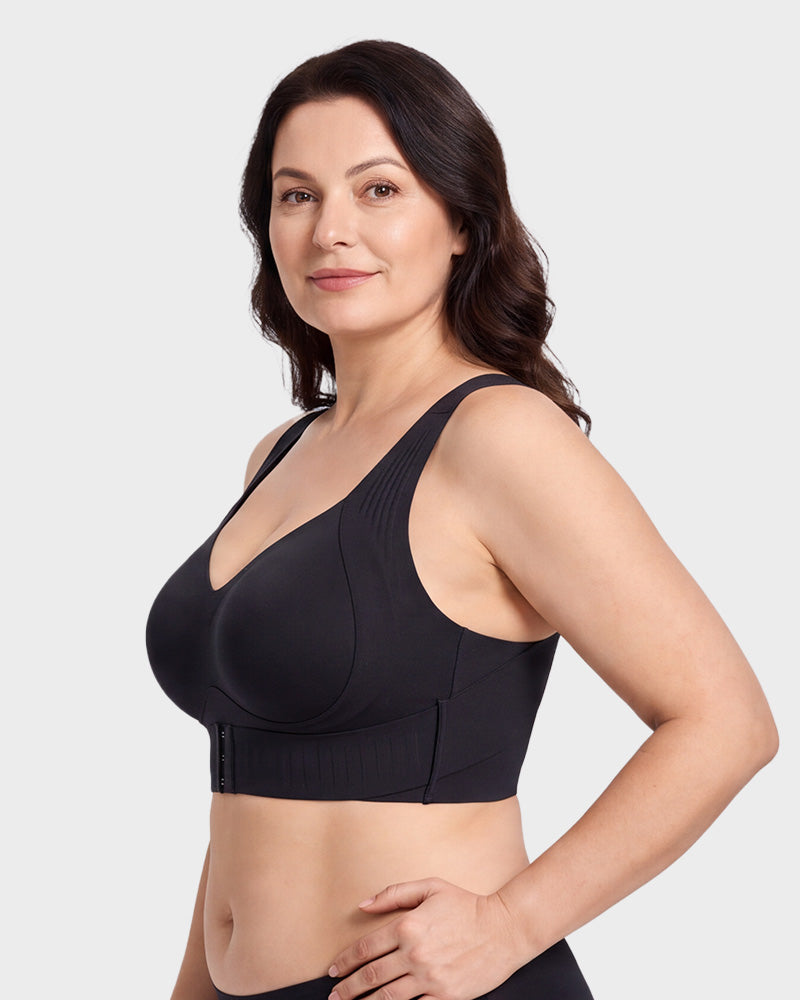 Soutien-gorge de maintien sans armatures avec fermeture à l'avant pour un confort au quotidien