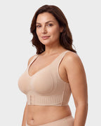 Soutien-gorge de maintien sans armatures avec fermeture à l'avant pour un confort au quotidien