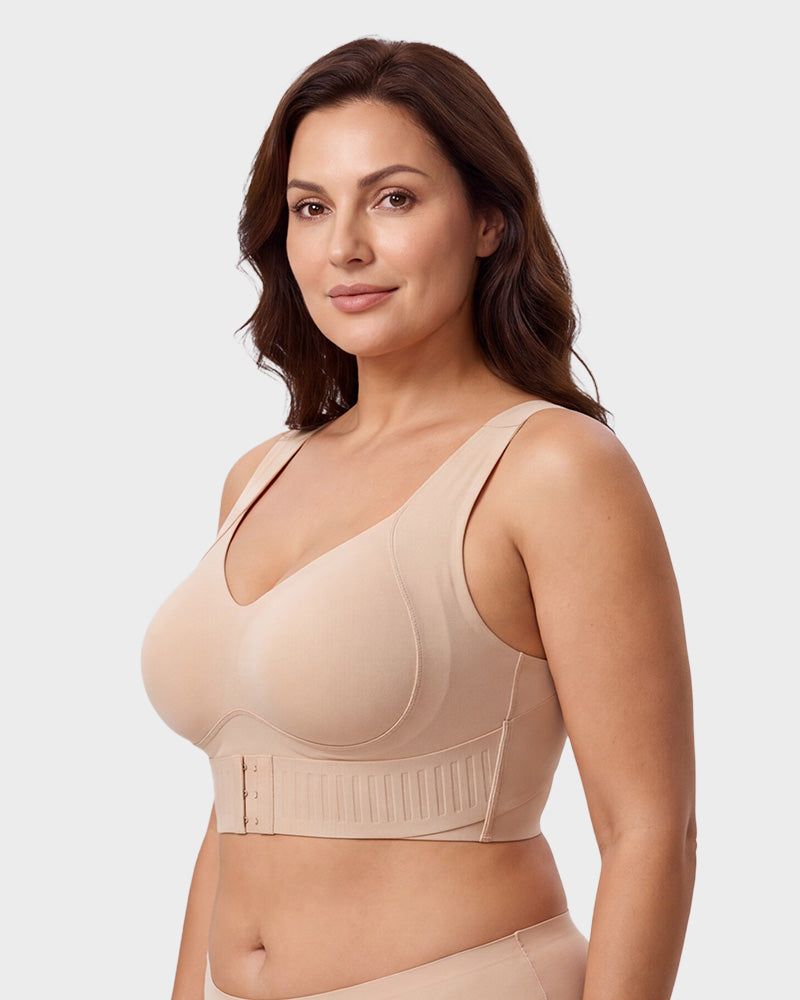 Soutien-gorge de maintien sans armatures avec fermeture à l'avant pour un confort au quotidien
