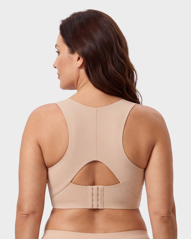 Soutien-gorge de maintien sans armatures avec fermeture à l'avant pour un confort au quotidien