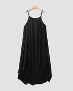 Damen Rückenfreies Cami-Kleid in Uni-Farbe
