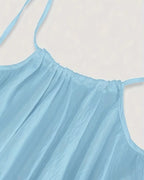 Damen Rückenfreies Cami-Kleid in Uni-Farbe