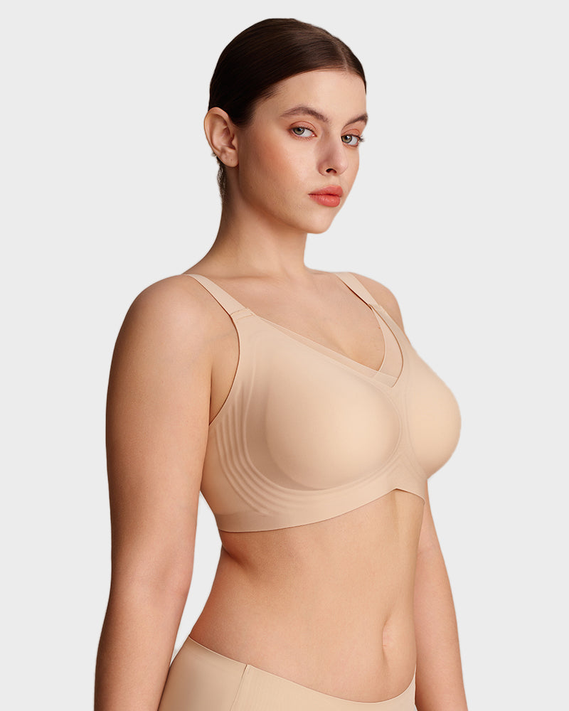 Soutiens-gorge sans armature pour femmes, en maille V, confortables et offrant un bon maintien