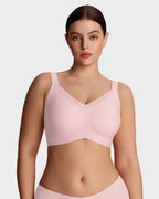 Soutiens-gorge sans armature pour femmes, en maille V, confortables et offrant un bon maintien