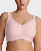 Soutiens-gorge sans armature pour femmes, en maille V, confortables et offrant un bon maintien