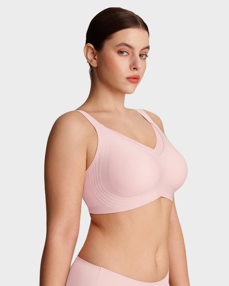 Soutiens-gorge sans armature pour femmes, en maille V, confortables et offrant un bon maintien