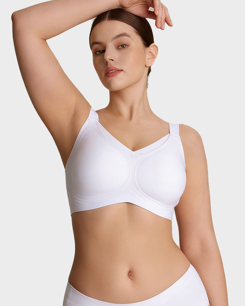 Soutiens-gorge sans armature pour femmes, en maille V, confortables et offrant un bon maintien
