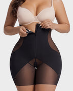 Zip-Front Tummy Control Butt Lifting Shapewear Shorts