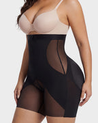 Zip-Front Tummy Control Butt Lifting Shapewear Shorts