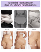 Zip-Front Tummy Control Butt Lifting Shapewear Shorts